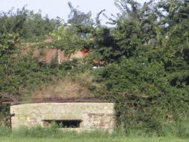 Ligne Maginot - KLOSTERMEULIN (Blockhaus pour arme infanterie) - Vue prise du champ situé après la ferme datée de 1919 - Impasse Route de Godewarsevelde