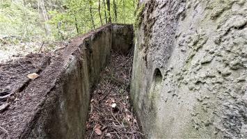 Ligne Maginot - M10 - NONNENHARDT EST 3 - (Blockhaus pour arme infanterie) - La fosse à douille