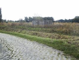 Ligne Maginot - BEF 272 - DRONKAERT NORD 1 - (Blockhaus pour arme infanterie) - DRONKAERT NORD 1 (BEF) vu depuis le chemin pavé des Meurins.