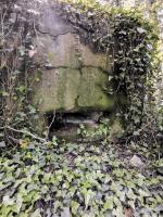 Ligne Maginot - CANAL DE HUNINGUE - (Blockhaus de type indéterminé) - Le créneau du centre, à ras du sol.