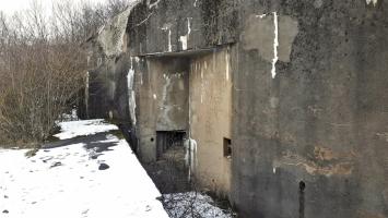 Ligne Maginot - HOCHWALD - (Ouvrage d'artillerie) - Bloc 12
Créneau FM de défense de l'issue de secours