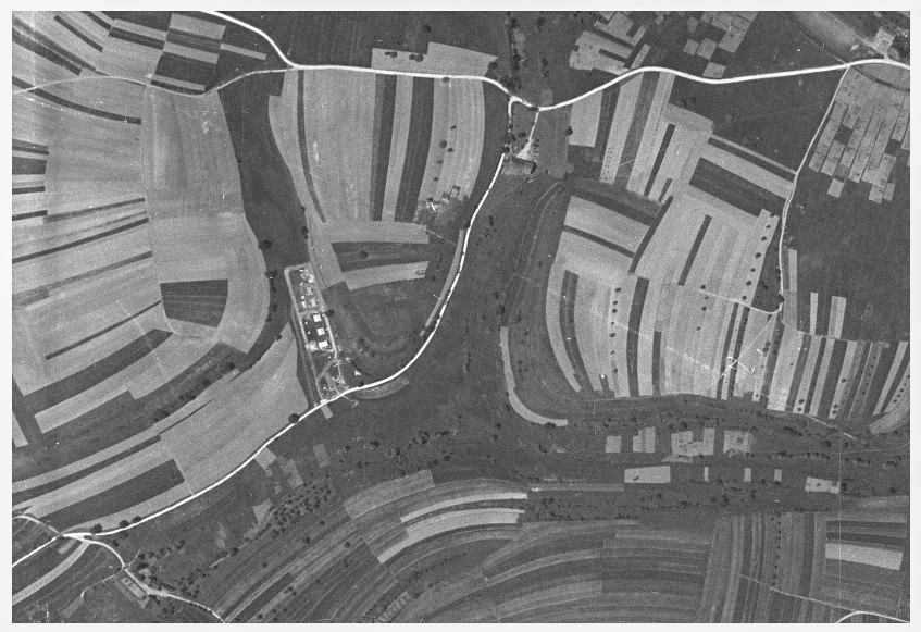 Ligne Maginot - BINING (Dépôt de Munitions) - Photo aérienne de 1936