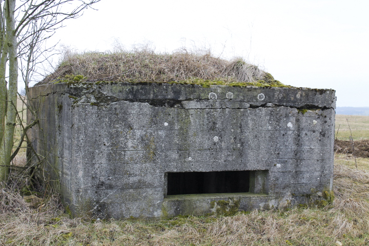 Ligne Maginot - HILLEN NORD - (Blockhaus pour canon) - Façade de tir