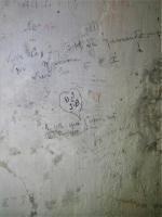 Ligne Maginot - BATTERIE DES PAYSANS - (Cuve pour canon) - Graffiti d'un soldat du 21° RIC daté du 25/03/1945