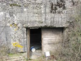 Ligne Maginot - MERRENRIED 1 - (Blockhaus pour canon) - L'entrée du canon