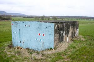 Ligne Maginot - CB314 - (Blockhaus pour arme infanterie) - Peinture 'artistique' sur le blockhaus