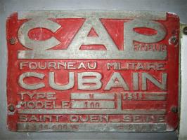 Ligne Maginot - FOUR A CHAUX - FAC - (Ouvrage d'artillerie) - Autocuiseurs Cap Robur Cubain
Plaque constructeur