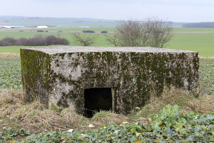 Ligne Maginot - KALKOFEN  1 - (Blockhaus pour arme infanterie) - Facade arrière et l'entrée