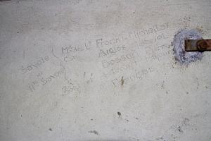 Ligne Maginot - AMODON - (Observatoire d'infanterie) - Inscription sur le mur de l'observatoire : Savoie et Haute-Savoie sont et resteront toujours Français