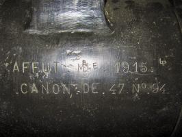 Ligne Maginot - 86 - ASCHENBACH - (Casemate d'infanterie - double) - Canon de marine de 47 modèle 1885
Le canon porte le n°94