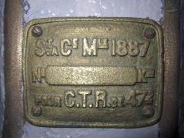 Ligne Maginot - 86 - ASCHENBACH - (Casemate d'infanterie - double) - Canon de marine de 47 modèle 1885
Plaque de la crinoline