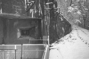 Ligne Maginot - SIMSERHOF - (Ouvrage d'artillerie) - L'entrée des hommes
Décembre 1994