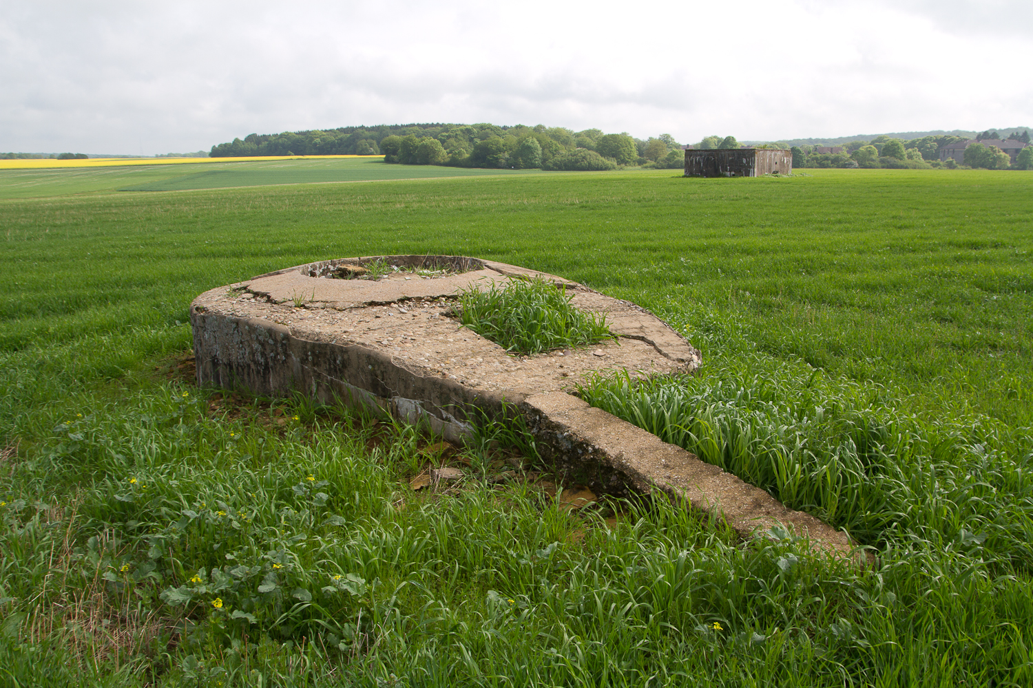 Ligne Maginot - Tourelle Ct 91 - Cb344 Breitenbaum en arrière plan