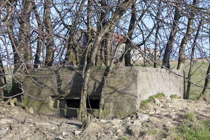 Ligne Maginot - STAND de TIR Ouest (Blockhaus pour arme infanterie) - Façade de tir
