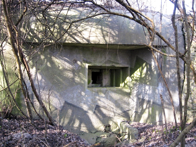 Ligne Maginot - HAMMELSWIESE 9 - (Blockhaus pour canon) - Créneau de tir mitrailleuse