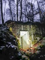 Ligne Maginot - V - (Chambre de coupure) - La chambre de coupure vue de l'extérieur la nuit.
