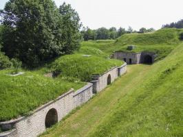 Ligne Maginot - BATTERIE DES ROCHES - (Position d'artillerie préparée) - Les emplacements de tir de la batterie.