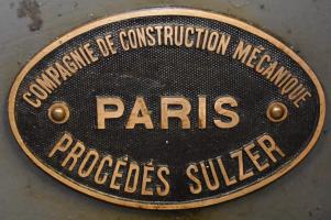 Ligne Maginot - FOUR A CHAUX - FAC - (Ouvrage d'artillerie) - Plaque de constructeur des moteurs Sulzer