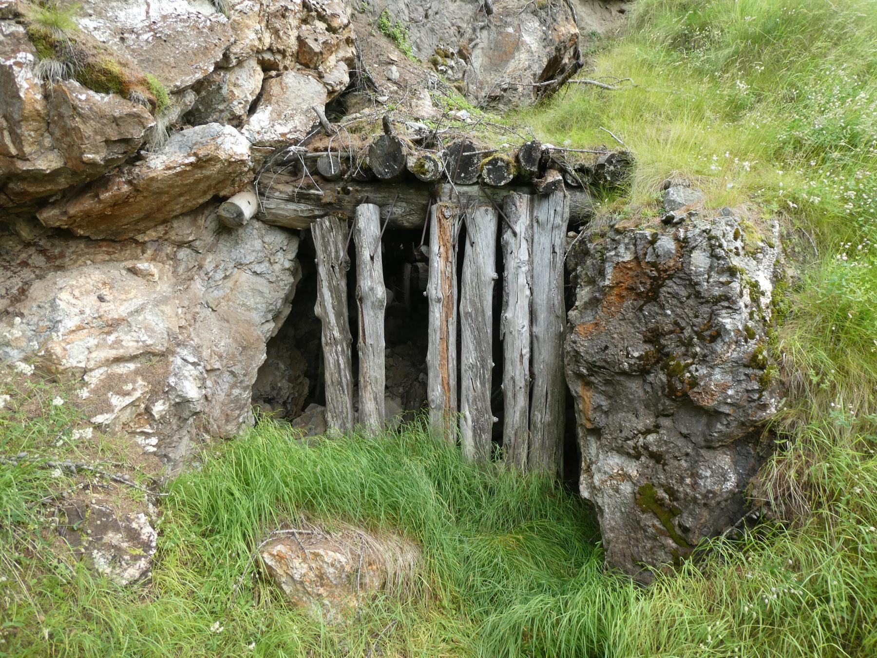 Ligne Maginot - VALLON DE NAVELAS - (Cuve pour arme d'infanterie) - L'entrée de la mine sans le mur de protection