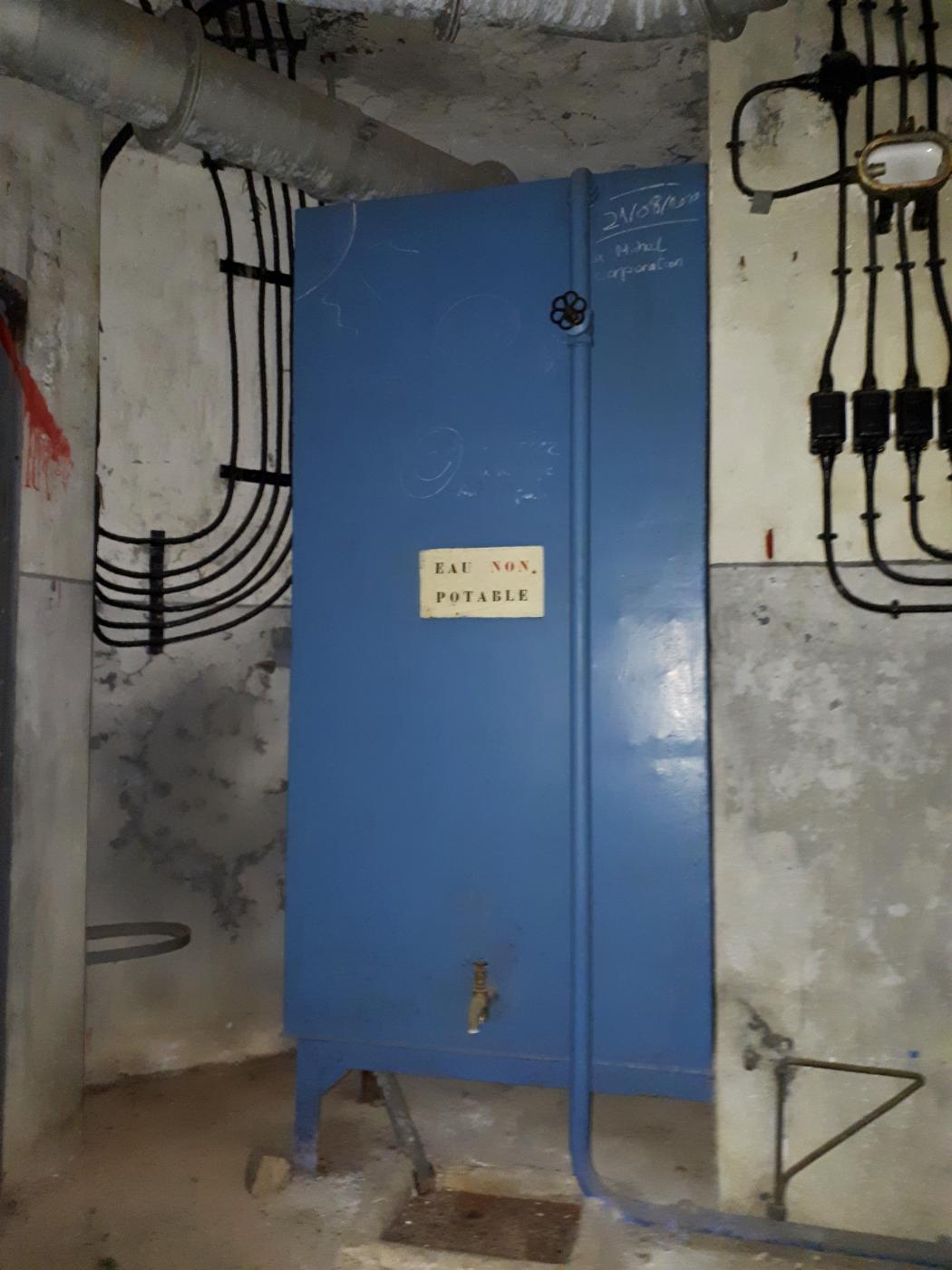 Ligne Maginot - SAINT ANTOINE - (Ouvrage d'artillerie) - Bloc 1
Etage supérieur
Réservoir d'eau
