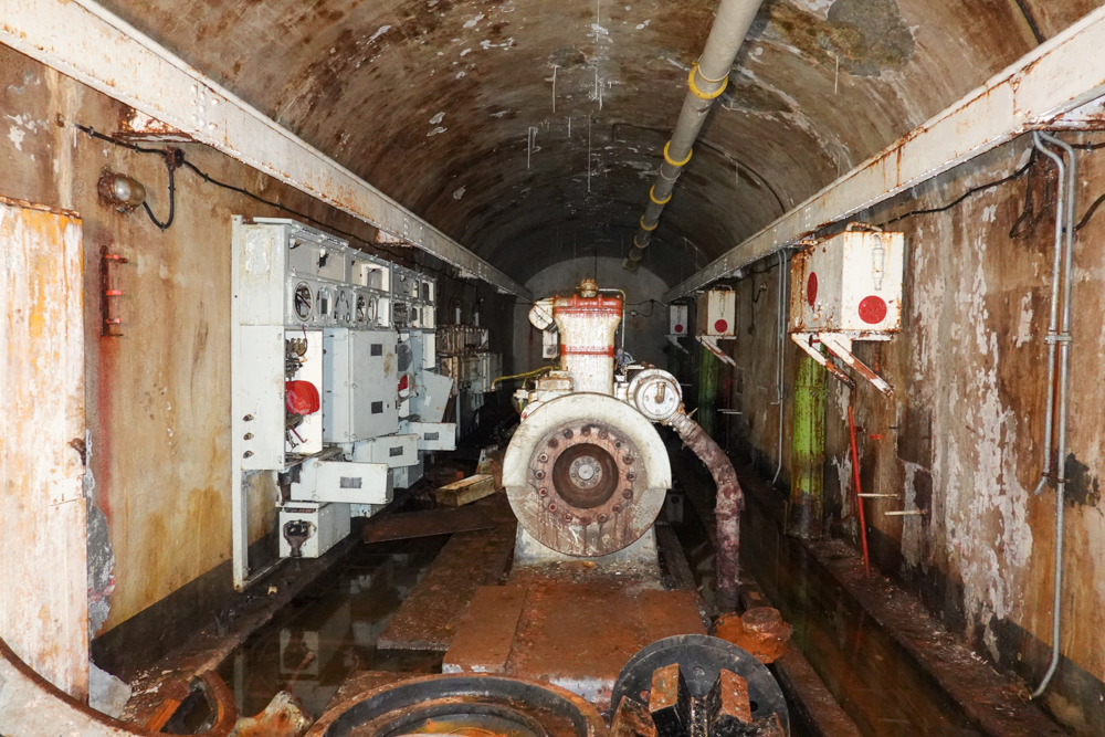 Ligne Maginot - RESTEFOND - (Ouvrage d'artillerie) - L'usine en 2021, inondée et délabrée