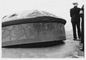Ligne Maginot - LA FERTE - (Ouvrage d'infanterie) - La tourelle déchaussée de l'avant cuirasse