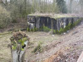 Ligne Maginot - A84 - BOIS BRULE - (Blockhaus pour canon) - Situé dans son environnement.