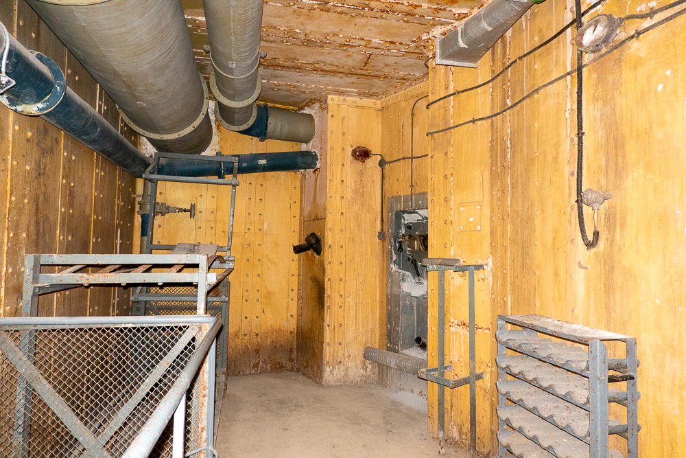 Ligne Maginot - SAINT OURS HAUT (SOH) - (Ouvrage d'artillerie) - Bloc 2
Etage supérieur
Chambre pour 2 hommes et caponnière FM