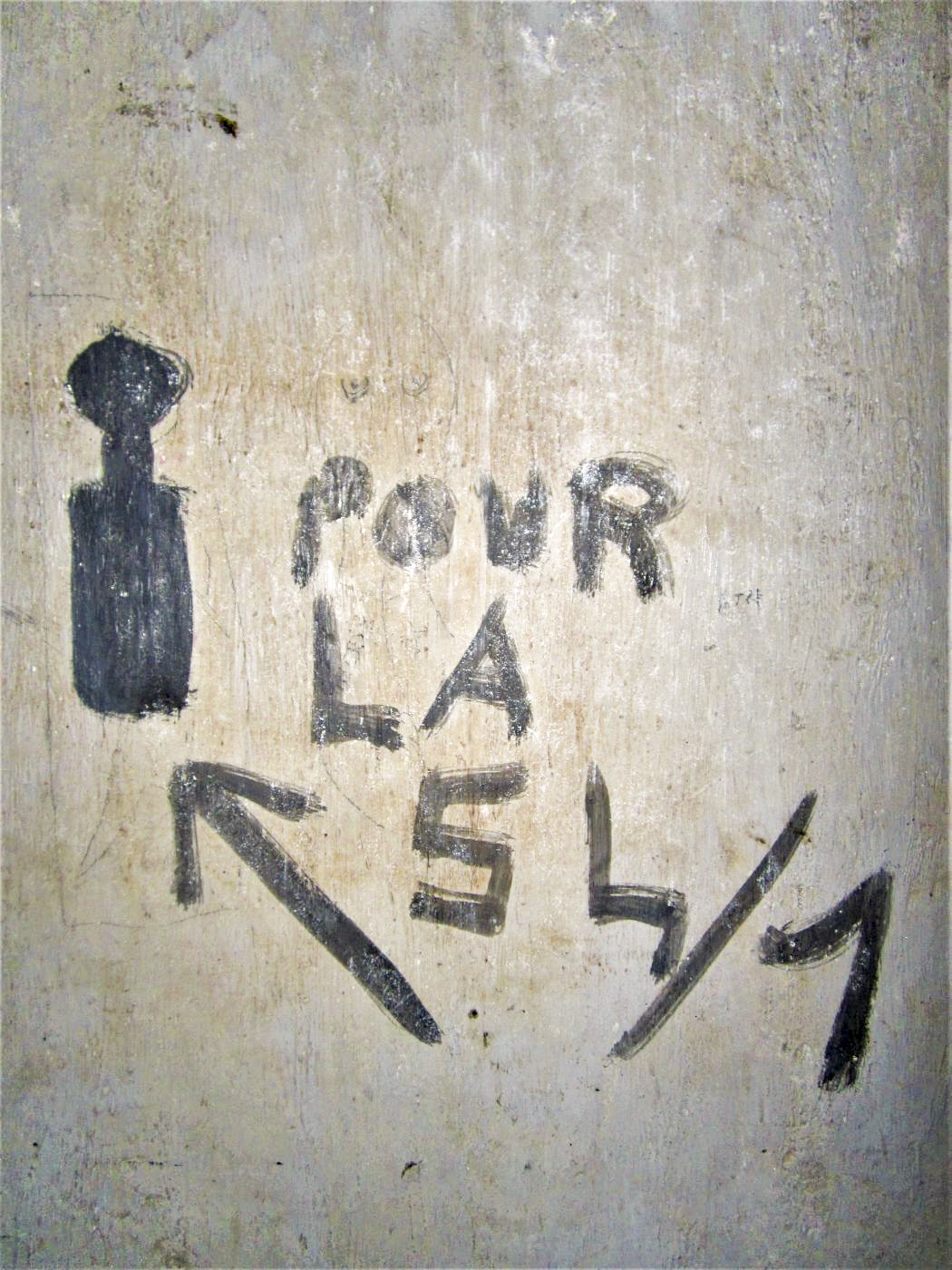 Ligne Maginot - LAVOIR - (Ouvrage d'artillerie) - Bloc 1
Etage inférieur
Graffiti d'après-guerre