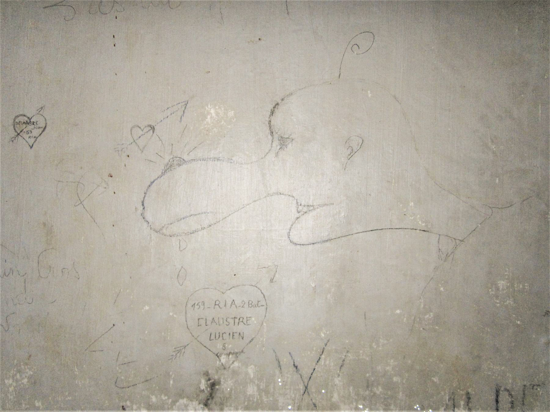 Ligne Maginot - LAVOIR - (Ouvrage d'artillerie) - Bloc 4 
Graffiti