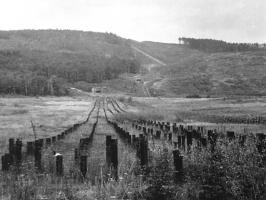 Ligne Maginot - HOCHWALD - (fossé antichar du) (Obstacle antichar) - Le fossé du Hochwald coté est
Les casemates C9 à C5