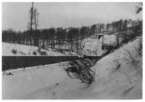 Ligne Maginot - HACKENBERG - A19 - (Ouvrage d'artillerie) - Le fossé antichar
Le bloc 24 vu depuis le bloc 25