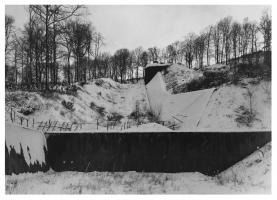 Ligne Maginot - HACKENBERG - A19 - (Ouvrage d'artillerie) - Le fossé antichars
Le bloc 25