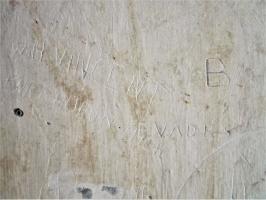 Ligne Maginot - R6B - HOSTE BAS - (Blockhaus pour arme infanterie) - Graffiti d'un soldat américain