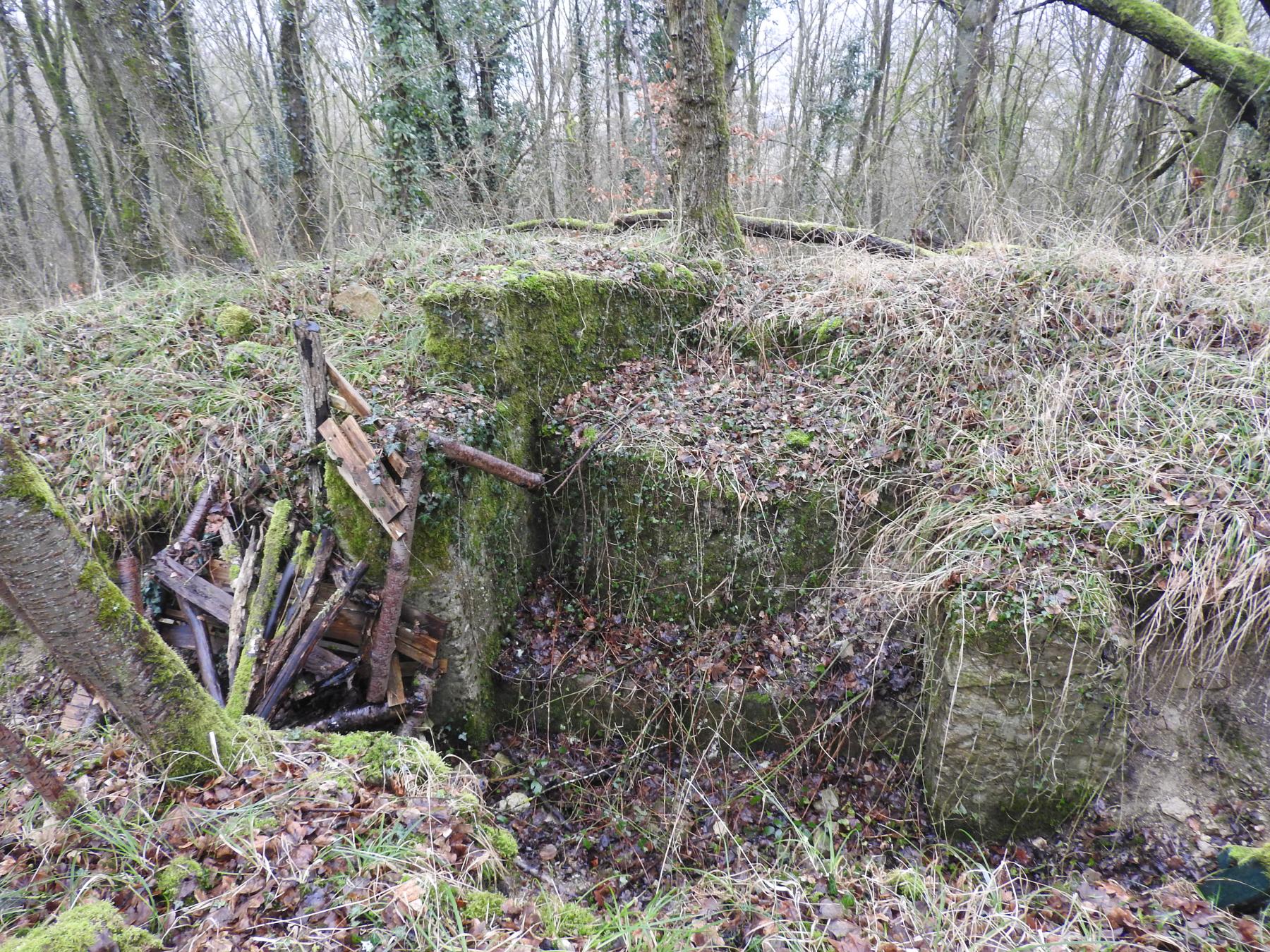 Ligne Maginot - GUNGLINGERBERG 3 - (Cuve pour arme d'infanterie) - Un poste de tir bétonné pour FM.