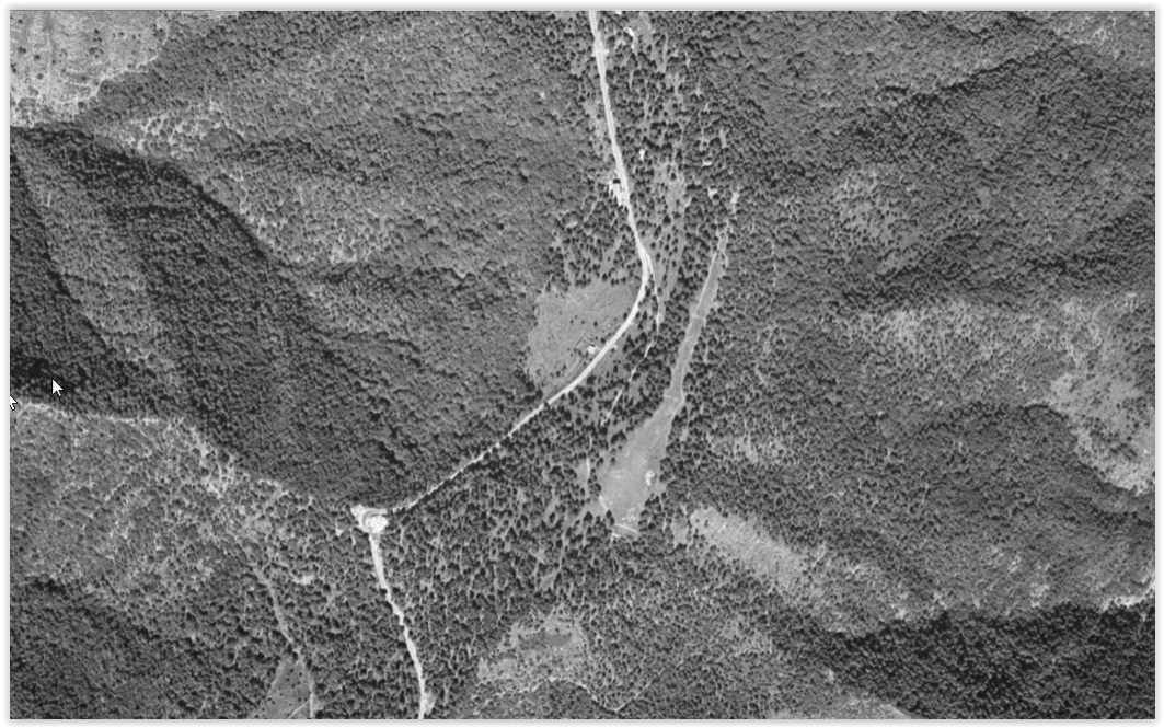 Ligne Maginot - BAISSE DE CABANETTE -STAND DE TIR - (Stand de tir) - Photo IGN de 1948