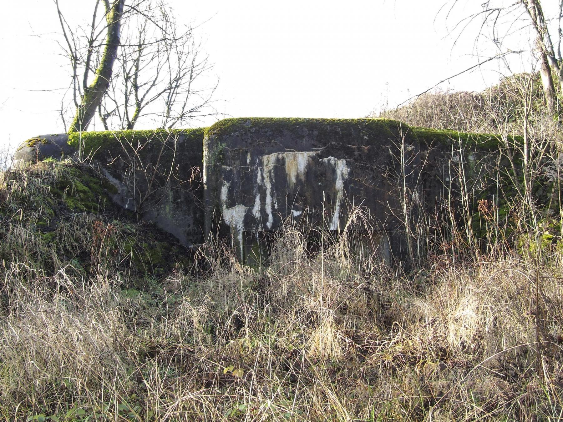 Ligne Maginot - AB7 - (Blockhaus pour canon) - Façade de tir du canon de 47 en 2012.