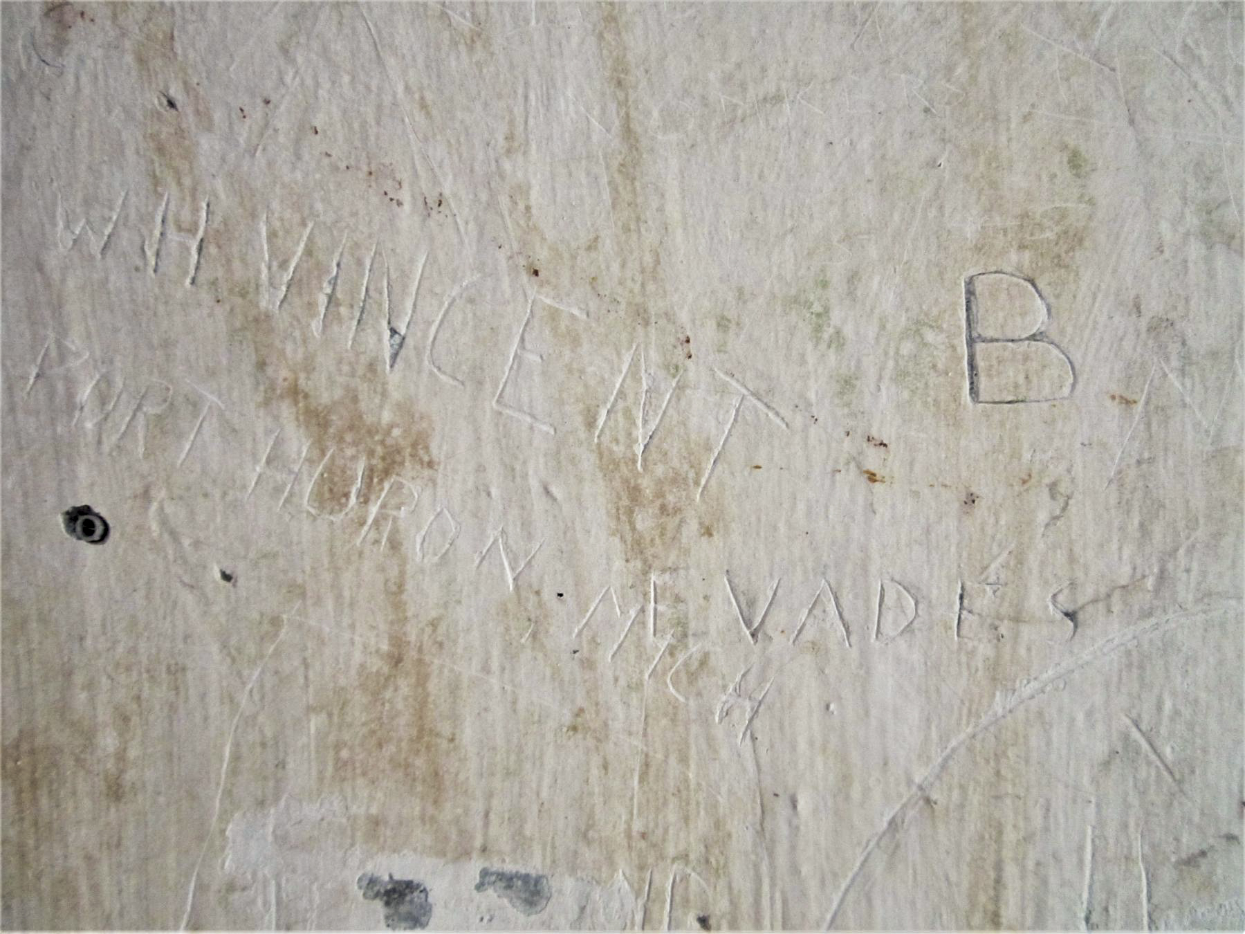 Ligne Maginot - R6B - HOSTE BAS - (Blockhaus pour arme infanterie) - Graffiti d'un soldat américain