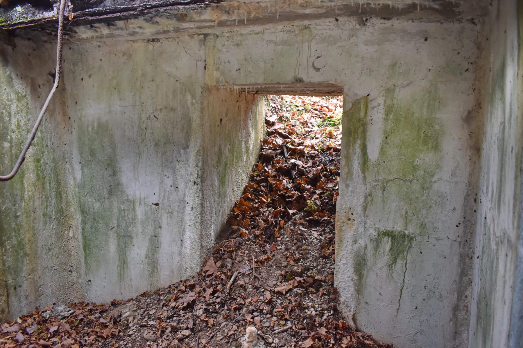 Ligne Maginot - OTTMARSHEIM SUD 4 - (Blockhaus pour arme infanterie) - L'entrée vue de l'intérieur. 