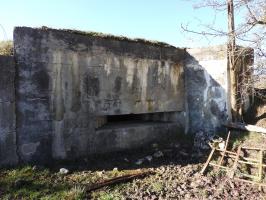 Ligne Maginot - BIDING EST 3 - (Blockhaus pour canon) - L'embrasure pour canon anti-char.