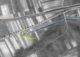 Ligne Maginot - CEZF-27 - GALLISMATT - (Blockhaus lourd type STG / STG-FCR - Double) - Les fouilles sont encore visibles en 1948.