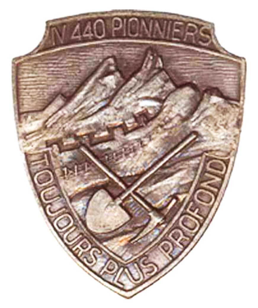 Ligne Maginot - 440° Régiment de pionniers - Insigne du 4ème bataillon