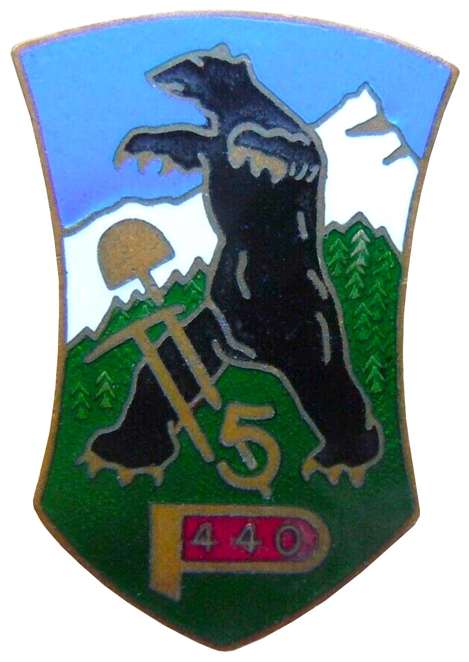 Ligne Maginot - 440° Régiment de pionniers - Insigne du 5ème bataillon