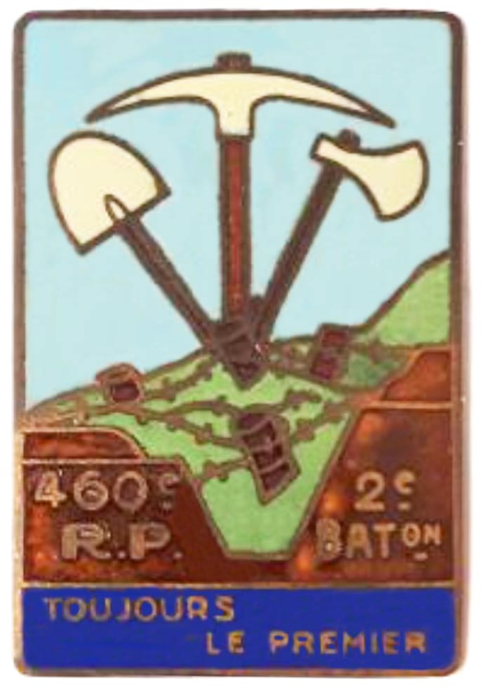 Ligne Maginot - 460° Regiment de Pionniers - Insigne du 2ème Bataillon