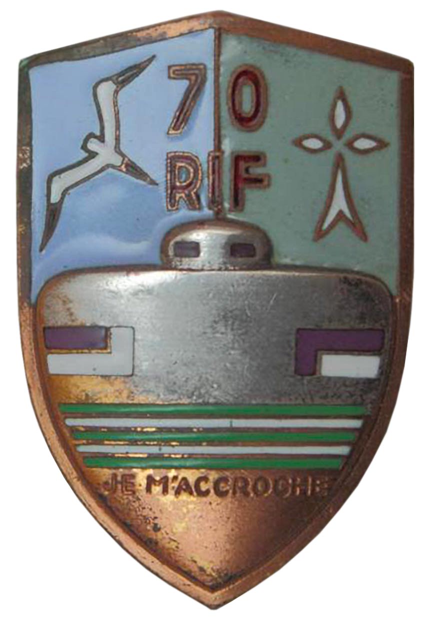 Ligne Maginot - Insigne du 70°RIF - 