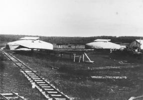 Ligne Maginot - IMMERHOF - A10 - (Ouvrage d'infanterie) - Photo de la construction de l'ouvrage
Les blocs 2 et 1 
