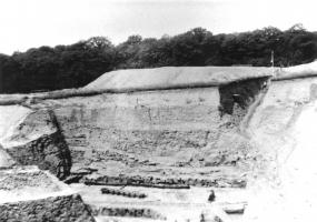 Ligne Maginot - IMMERHOF - A10 - (Ouvrage d'infanterie) - Photo de la construction de l'ouvrage
Excavation 