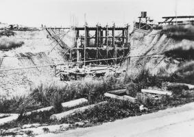 Ligne Maginot - IMMERHOF - A10 - (Ouvrage d'infanterie) - Photo de la construction de l'ouvrage
Coffrage de la galerie principale 