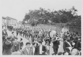 Ligne Maginot - La fanfare du 168 RIF - La fanfare du 168 RIF lors d'une cérémonie publique 