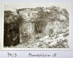 Ligne Maginot - 34/3 - MARCKOLSHEIM NORD - (Casemate d'infanterie) - Chambre de tir sud. Photo tirée du rapport Fonlupt de 09/1945